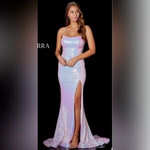 Pink Side Slit Dress Size 4 By Amarra